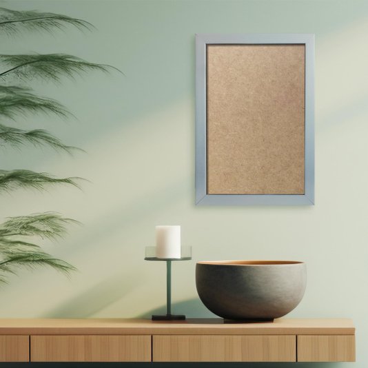 Moldura Lisa Revestida para Quadros e Fotos com Fundo Mdf - 2x2