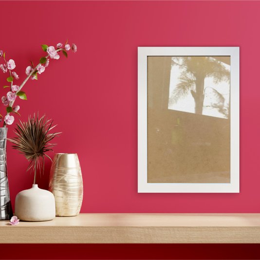 Moldura Lisa Revestida para Quadros e Fotos com Fundo Mdf e Acetato - 2x2