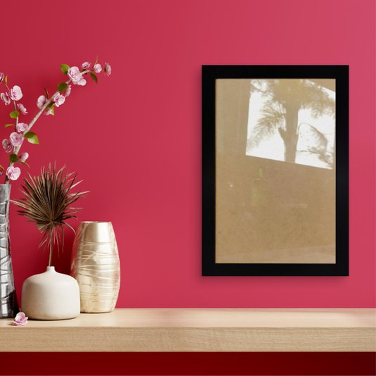 Moldura Lisa Revestida para Quadros e Fotos com Fundo Mdf e Vidro - 2x2