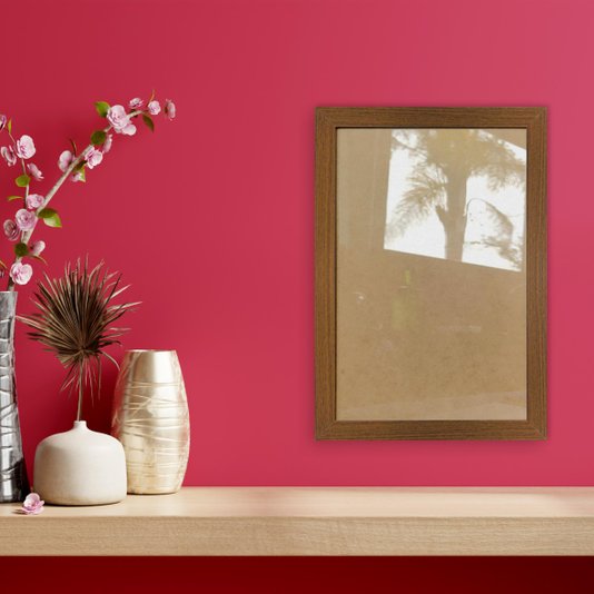 Moldura Lisa Revestida para Quadros e Fotos com Fundo Mdf e Vidro - 2x2