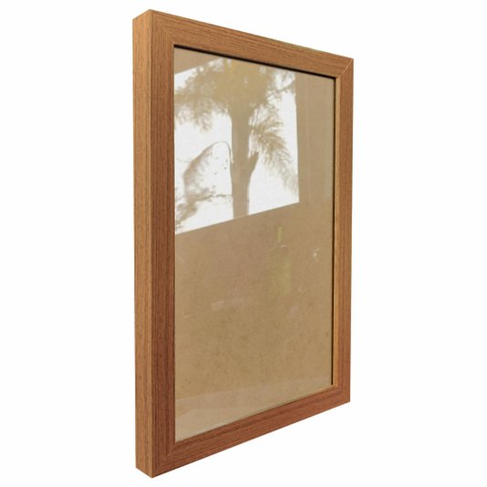 Moldura Lisa Revestida para Quadros e Fotos com Fundo Mdf e Vidro - 2x2
