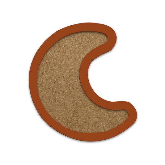 Moldura Em Forma De Lua Para Amigurumi Em Mdf Colorido