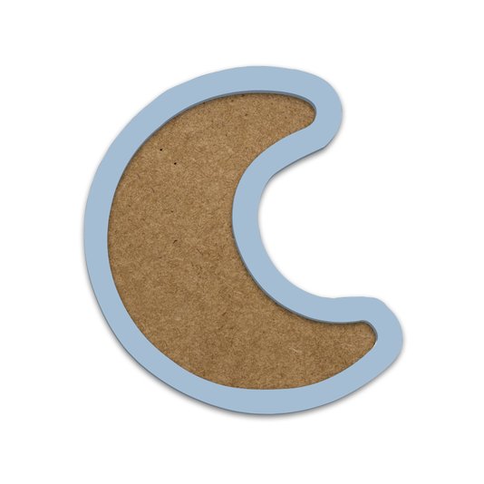 Moldura Em Forma De Lua Para Amigurumi Em Mdf Colorido