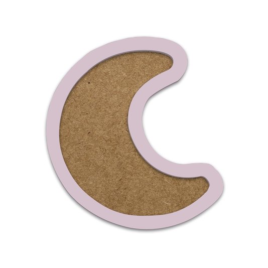Moldura Em Forma De Lua Para Amigurumi Em Mdf Colorido