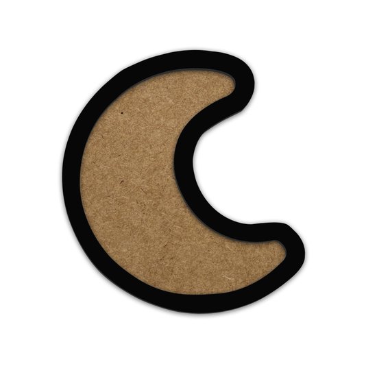 Moldura Em Forma De Lua Para Amigurumi Em Mdf Colorido