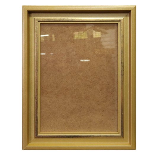 Moldura Micro Metalizada para Quadros e Fotos com Fundo MDF e Acetato - 3,4x2,1