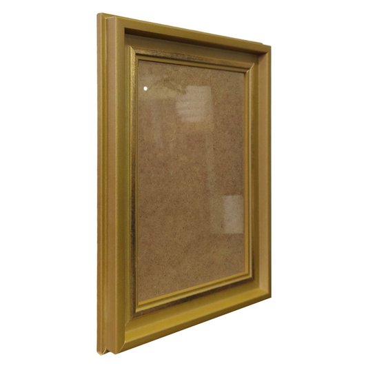 Moldura Micro Metalizada para Quadros e Fotos com Fundo MDF e Acetato - 3,4x2,1