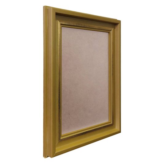 Moldura Micro Metalizada para Quadros e Fotos com Fundo MDF e PVC Antirreflexo - 3,4x2,1