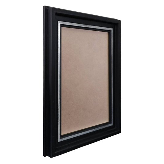 Moldura Micro Metalizada para Quadros e Fotos com Fundo MDF e PVC Antirreflexo - 3,4x2,1