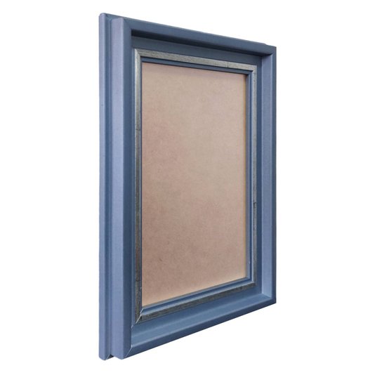 Moldura Micro Metalizada para Quadros e Fotos com Fundo MDF e PVC Antirreflexo - 3,4x2,1