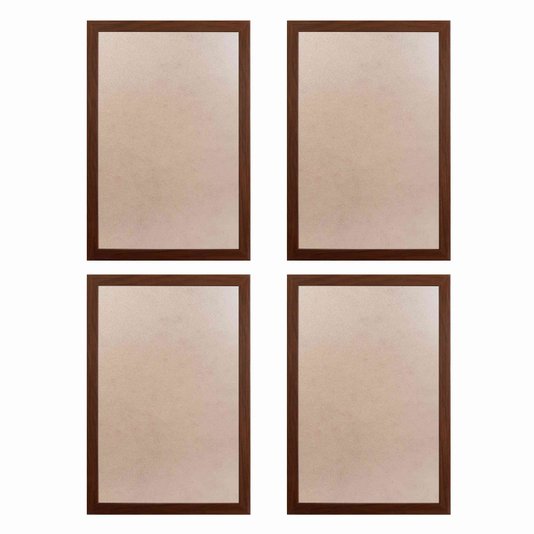 Moldura Minimalista com MDF e PVC Kit com 4un 40x60cm - 1,5x1