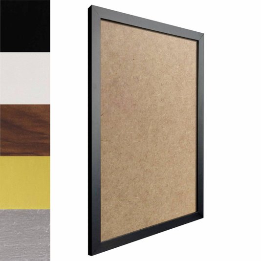Moldura Minimalista Lisa Para Quadros Revestida com Fundo MDF - 1,5x1