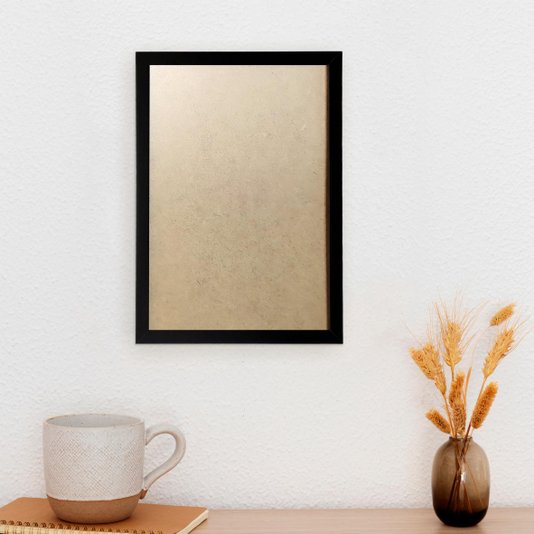 Moldura Minimalista Lisa Para Quadros Revestida com Fundo MDF e PVC Antirreflexo - 1,5x1