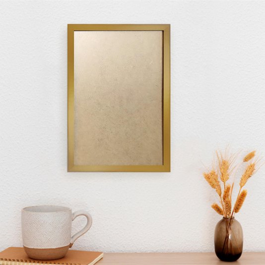 Moldura Minimalista Lisa Para Quadros Revestida com Fundo MDF e PVC Antirreflexo - 1,5x1