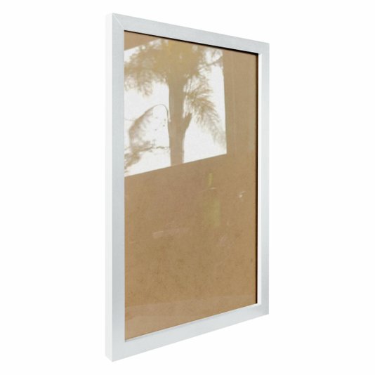 Moldura Minimalista Lisa Para Quadros Revestida com Fundo MDF e Vidro - 1,5x1