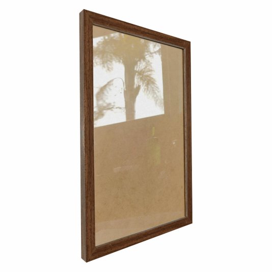 Moldura Minimalista Personalizada Lisa Para Quadros Revestida com Fundo MDF e Vidro - 1,5x1