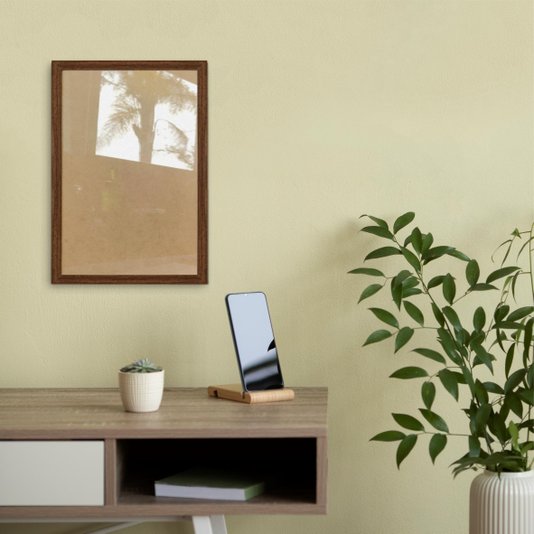 Moldura Minimalista Personalizada Lisa Para Quadros Revestida com Fundo MDF e Vidro - 1,5x1
