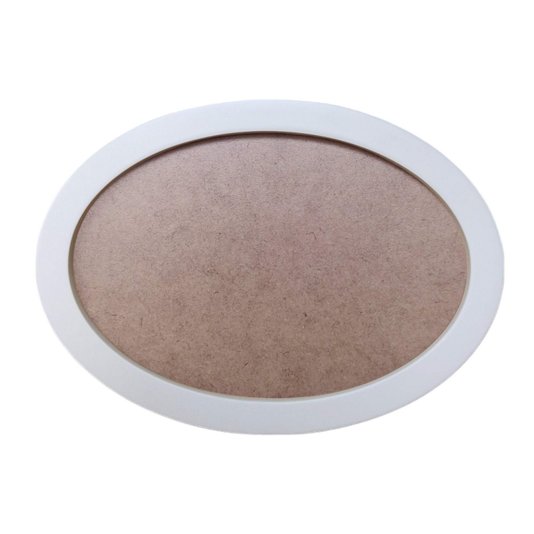 Moldura Oval Colorida em MDF Laqueado para Quadros Decorativos com Fundo MDF e PVC Antirreflexo