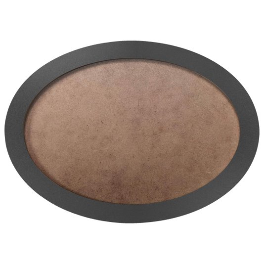 Moldura Oval Colorida em MDF Laqueado para Quadros Decorativos com Fundo MDF e PVC Antirreflexo