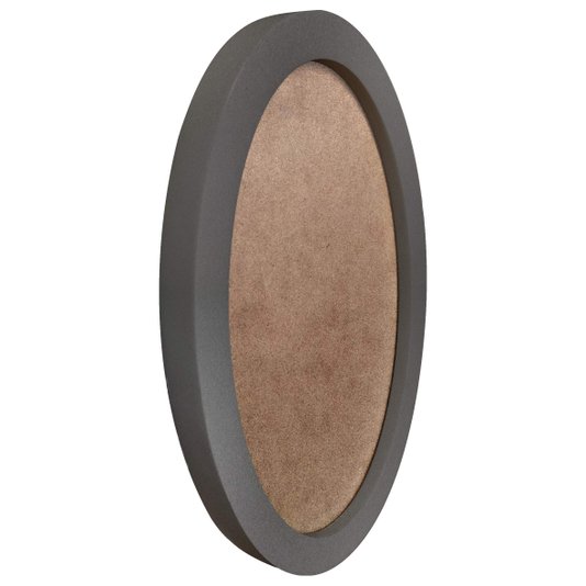 Moldura Oval Colorida em MDF Laqueado para Quadros Decorativos com Fundo MDF e PVC Antirreflexo