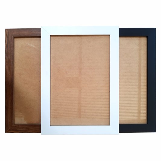 Moldura Personalizada Lisa Para Quadros Revestida com Pet Reciclado com Fundo MDF e Acetato - 2,8x1,5