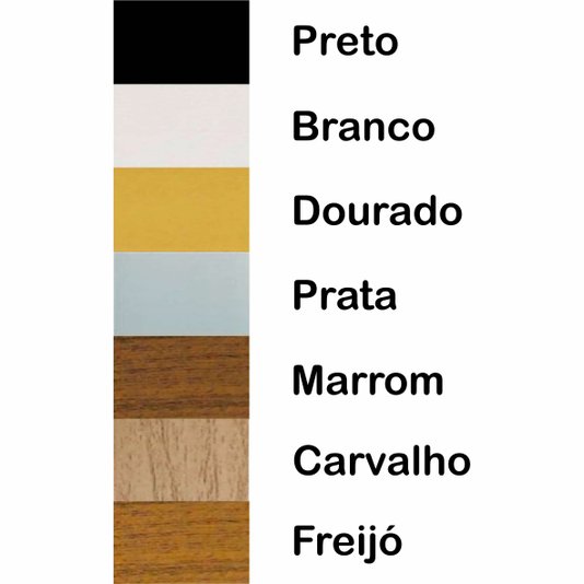 Moldura para Porta Chaves com Penduradores e Fundo MDF e PVC - 2x2