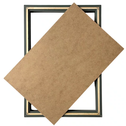 Moldura Personalizada Caixa Alta com Vidro para Quadros Quilling e Scrapbook - Revestida - 1,5x3