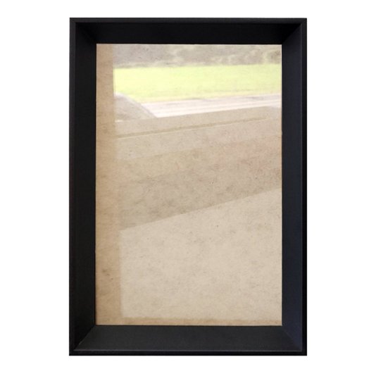 Moldura Personalizada Chanfrada Inclinada para Quadros e Fotos com Fundo Mdf e Frente em Acetato - 2x3,8