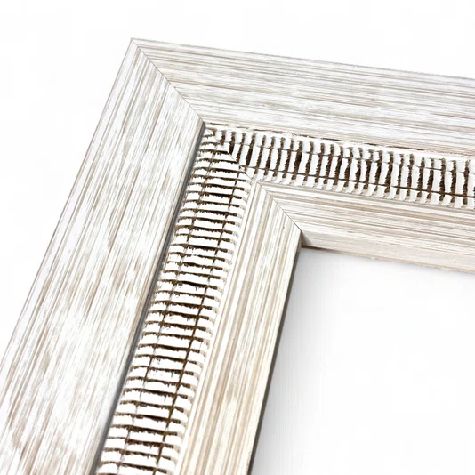 Moldura Personalizada com Friso e Gravação de Padrão de Traços para Quadros e Fotos com Fundo Mdf - 6,6x1,7