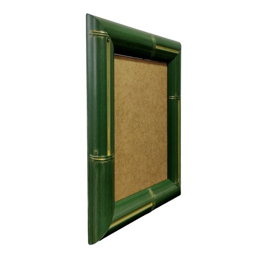 Moldura Personalizada com Gravação de Bambu para Quadros e Fotos com Fundo MDF - 4,3x2,3