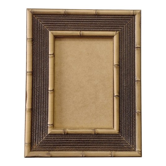 Moldura Personalizada com Gravação de Bambu para Quadros e Fotos com Fundo MDF - 4,5x1,5
