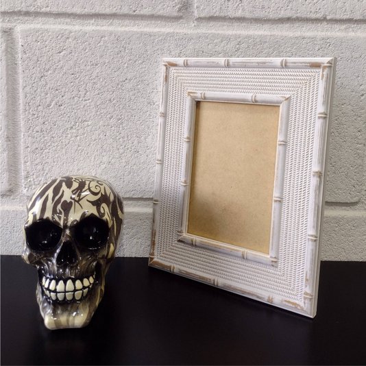 Moldura Personalizada com Gravação de Bambu para Quadros e Fotos com Fundo MDF - 4,5x1,5