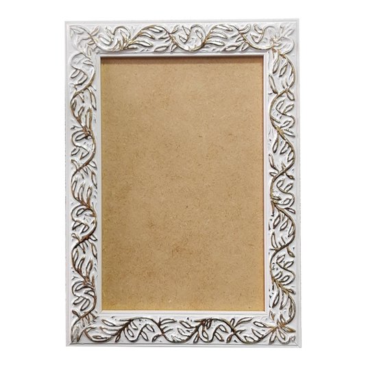 Moldura Personalizada com Gravação de Folhagens para Quadros e Fotos com Fundo MDF - 2x1