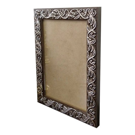 Moldura Personalizada com Gravação de Folhagens para Quadros e Fotos com Fundo MDF e Vidro - 2x1