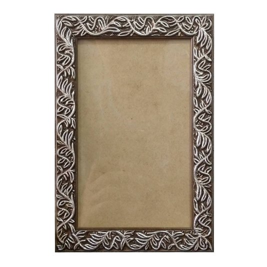 Moldura Personalizada com Gravação de Folhagens para Quadros e Fotos com Fundo MDF e Vidro - 2x1