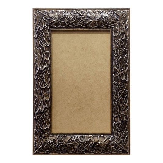 Moldura Personalizada com Gravação de Folhas Ornamentais para Quadros e Fotos com Fundo MDF - 3x1,5