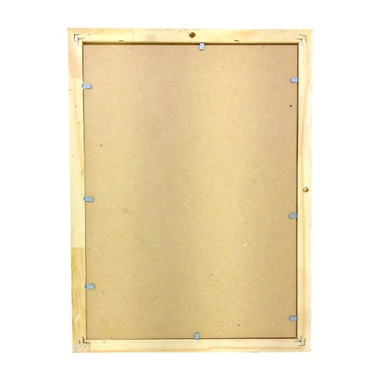 Moldura Personalizada De Pinus Natural para Quadros Decorativos com Fundo MDF - 2x1