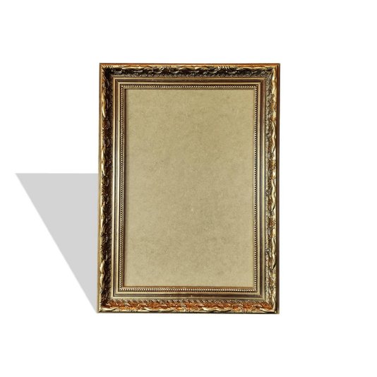 Moldura Personalizada Dourada com Gravação para Quadros com Fundo MDF - 4x2,5