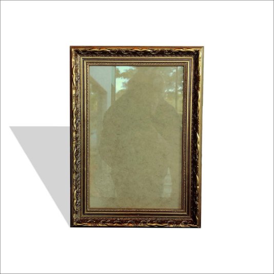 Moldura Personalizada Dourada com Gravação para Quadros com Fundo MDF e Vidro - 4x2,5