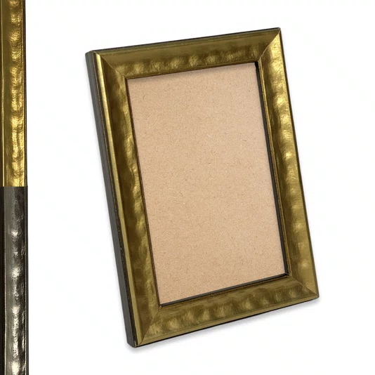 Moldura Personalizada Efeito Metal Martelado para Quadros e Fotos com Fundo Mdf - 2x1,8