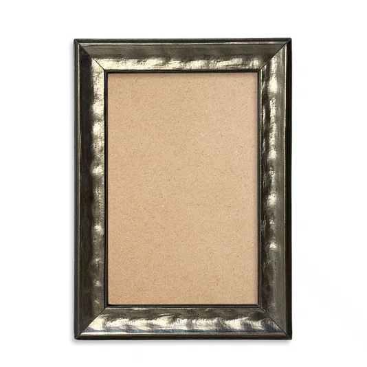 Moldura Personalizada Efeito Metal Martelado para Quadros e Fotos com Fundo Mdf - 2x1,8