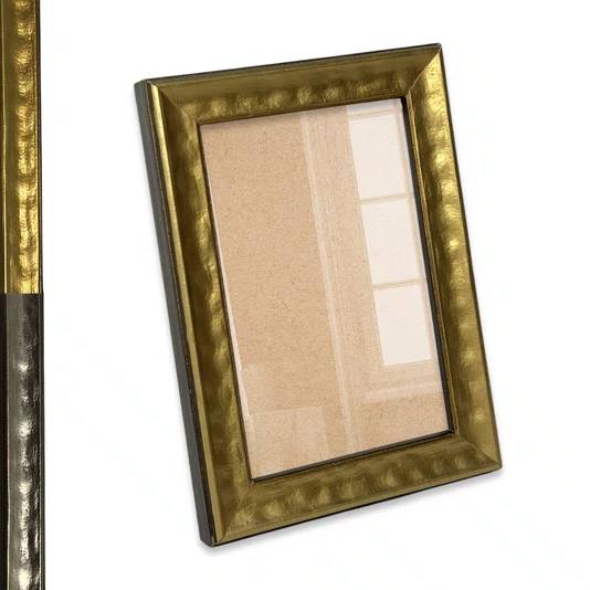 Moldura Personalizada Efeito Metal Martelado para Quadros e Fotos com Fundo Mdf e Frente em Acetato - 2x1,8