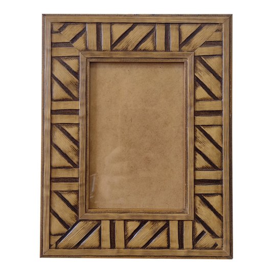 Moldura Personalizada em Madeira Natural com Gravação para Quadros e Fotos com Fundo MDF e Vidro - 4,5x1,2