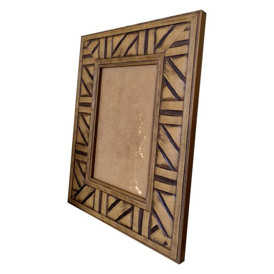 Moldura Personalizada em Madeira Natural com Gravação para Quadros e Fotos com Fundo MDF e Vidro - 4,5x1,2