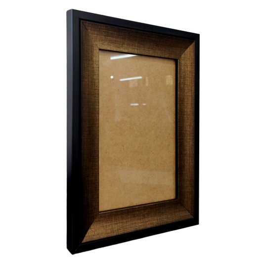 Moldura Personalizada Hot Stamp Efeito Metalizado para Quadros e Fotos com Fundo MDF e Vidro - 4,1x1,8