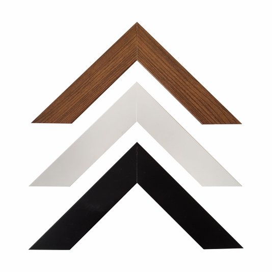 Moldura Personalizada Lisa Para Quadros Revestida com Pet Reciclado com Fundo MDF e Acetato - 2,8x1,5