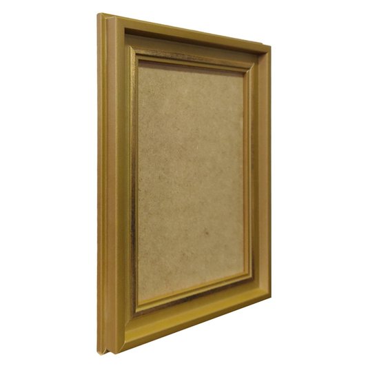 Moldura Personalizada Micro Metalizada para Quadros e Fotos com Fundo MDF - 3,4x2,1