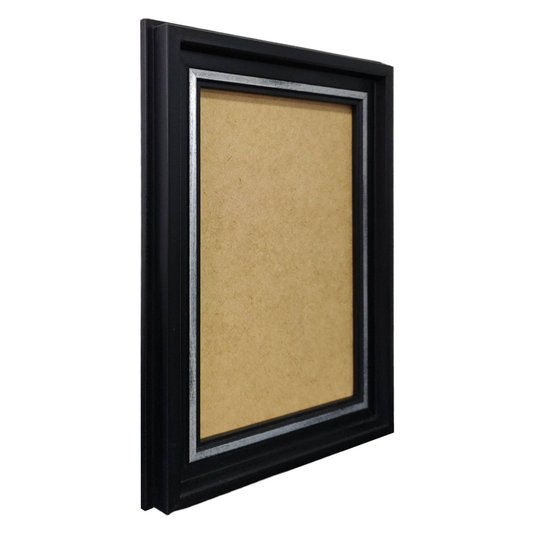 Moldura Personalizada Micro Metalizada para Quadros e Fotos com Fundo MDF - 3,4x2,1