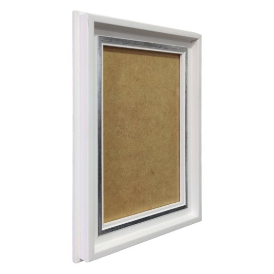 Moldura Personalizada Micro Metalizada para Quadros e Fotos com Fundo MDF - 3,4x2,1