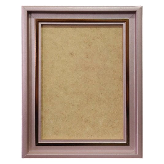 Moldura Personalizada Micro Metalizada para Quadros e Fotos com Fundo MDF - 3,4x2,1